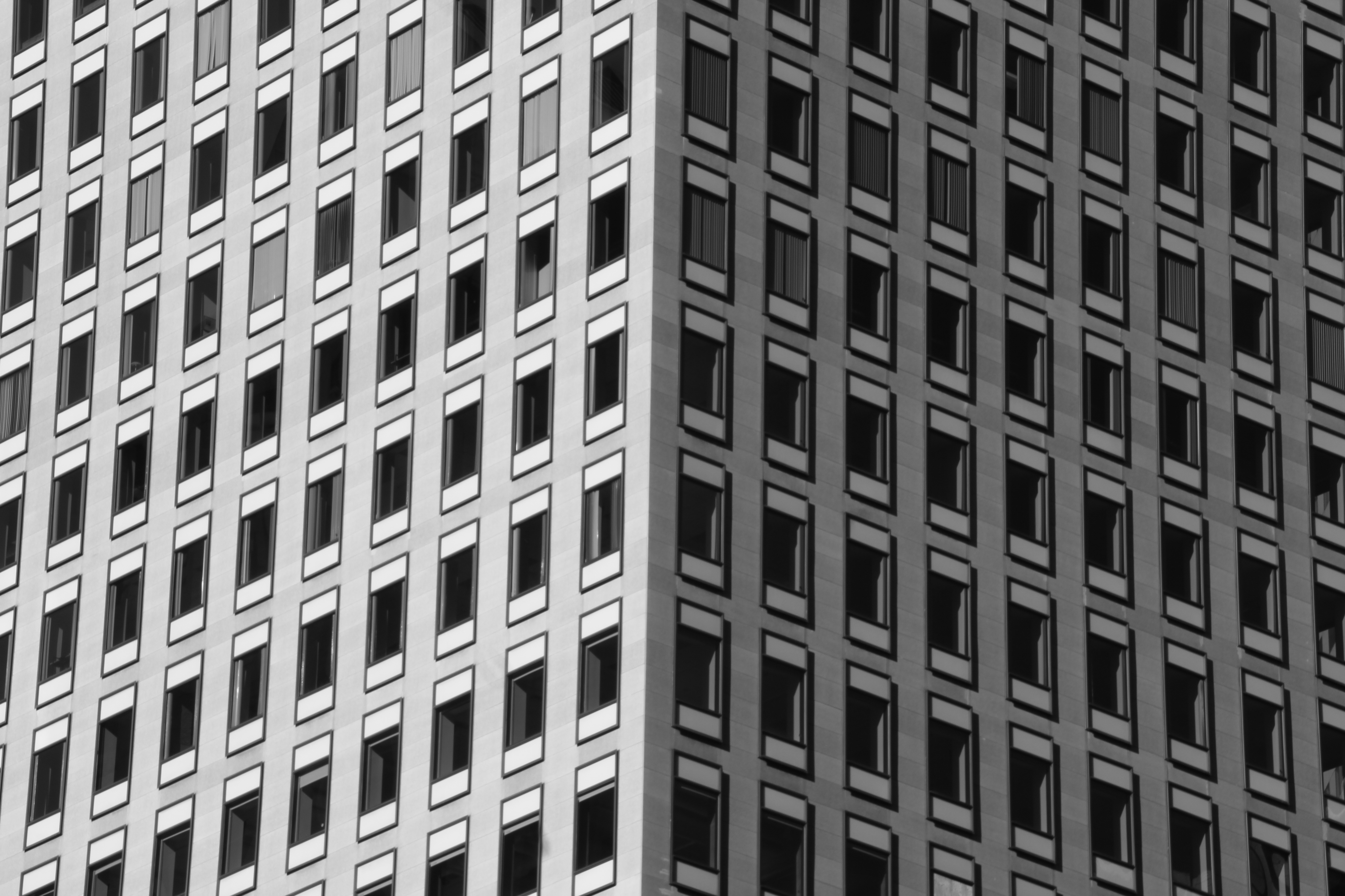 A street scene emphasizing shadows